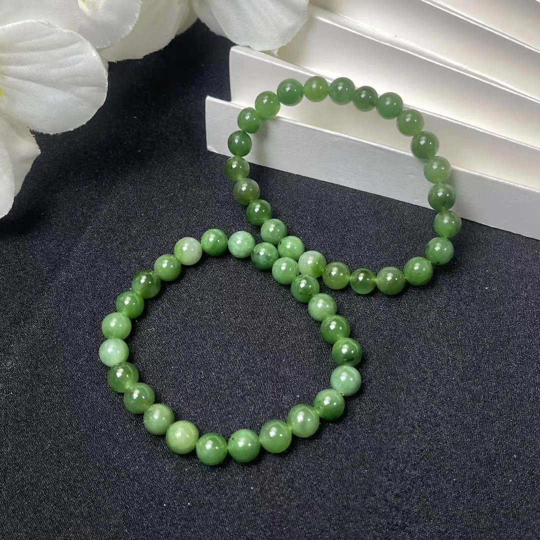 【睿泽鉴宝】和田玉碧玉手串多样发一7mm MYF0215