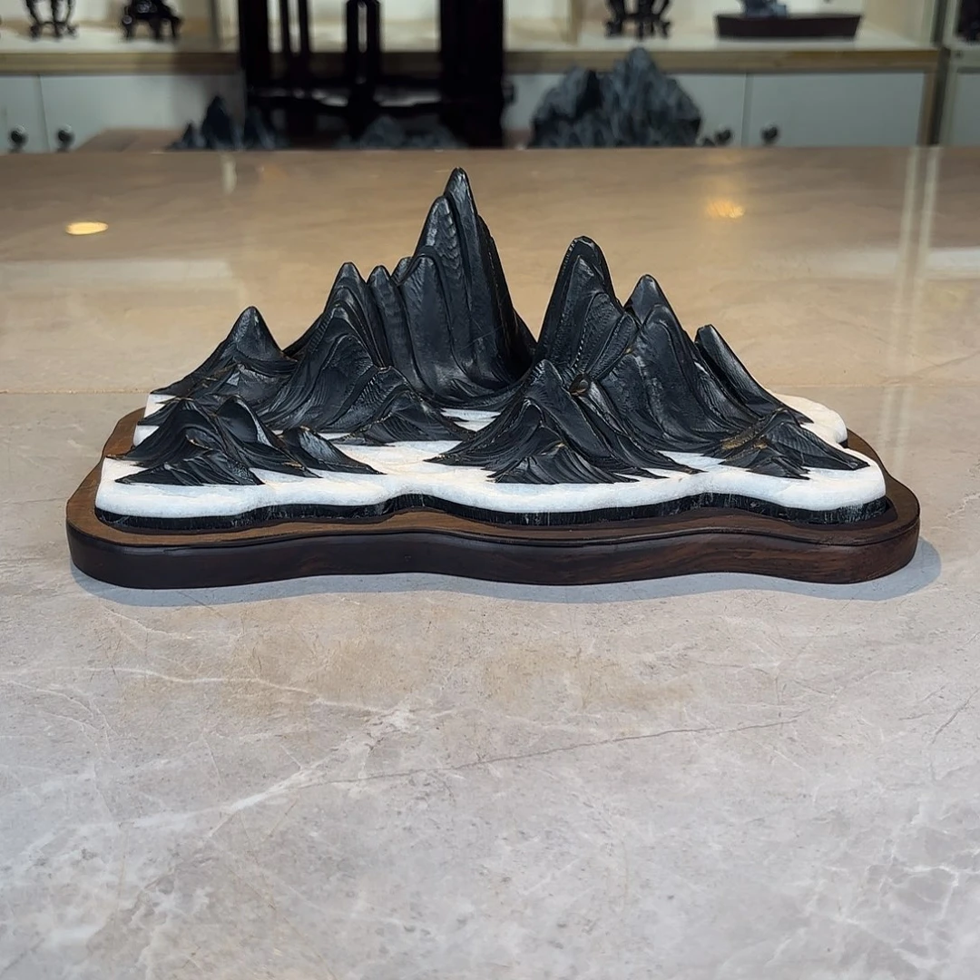 职***哥石材灵璧石手工雕刻奇石摆件