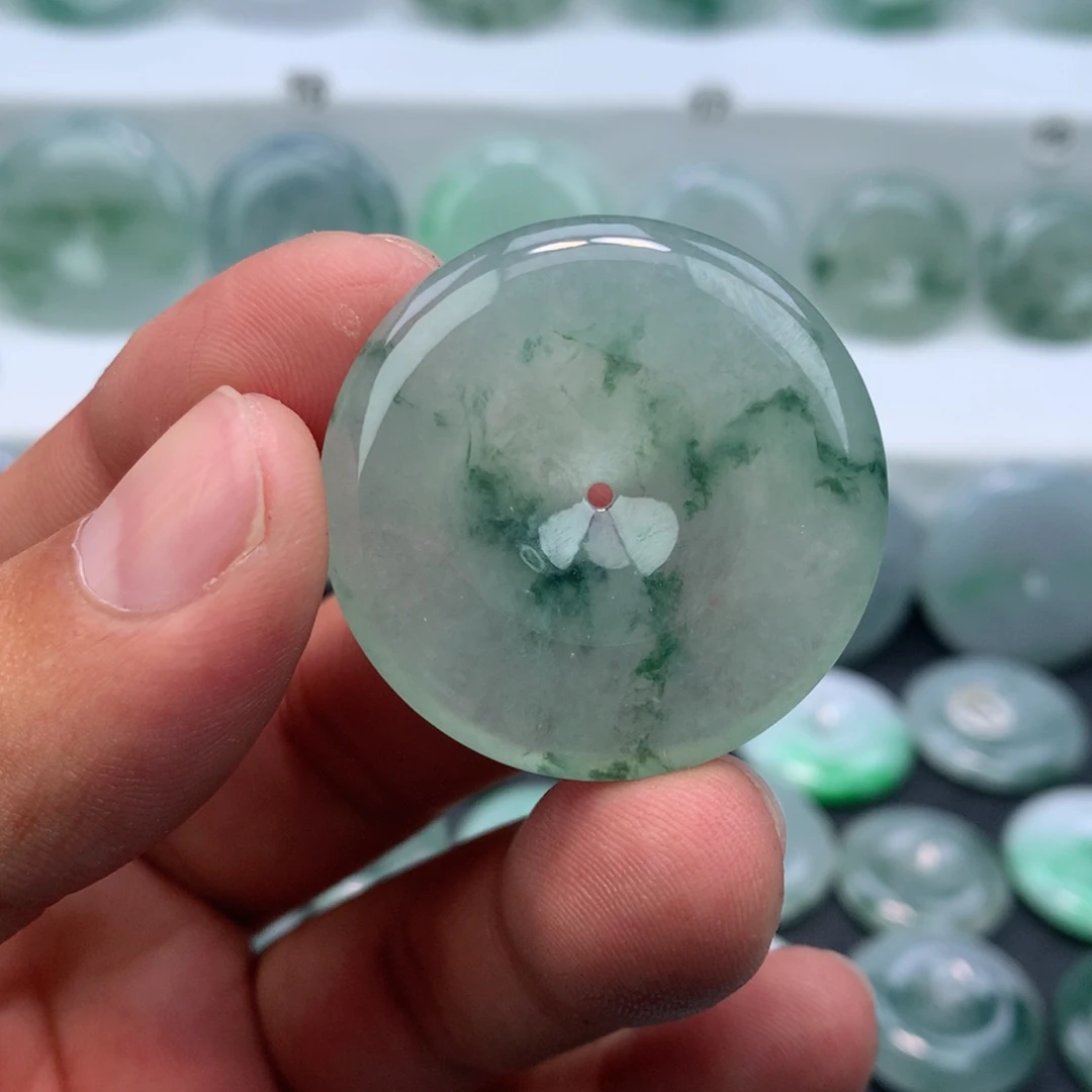 颈饰未镶嵌翡翠缅甸天然A货翡翠35.5-5.9