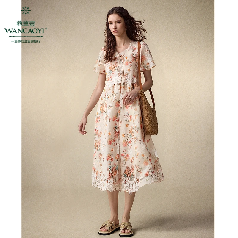 【商场同款】【异域风情】菀壹2025夏季新款连衣裙Q18421521