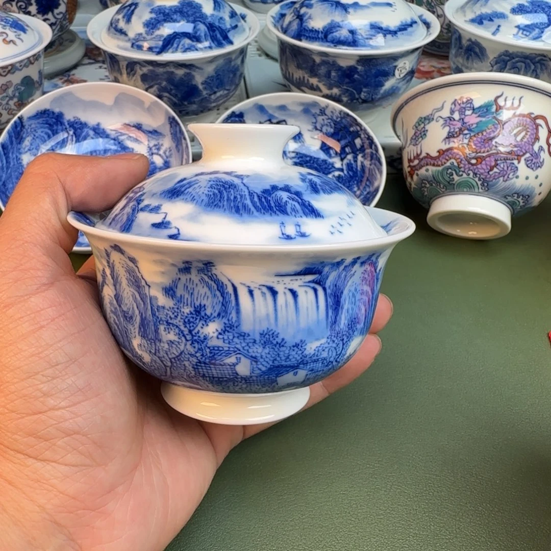 纯手工纯手绘茶具茶具石头347