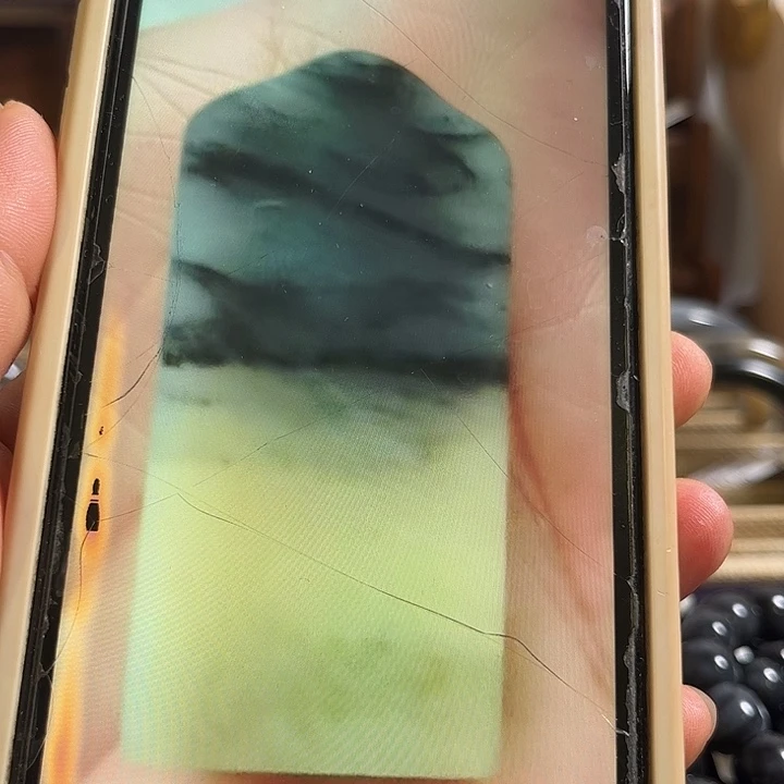 颈饰未镶嵌和田玉新疆和田玉青花籽无事牌