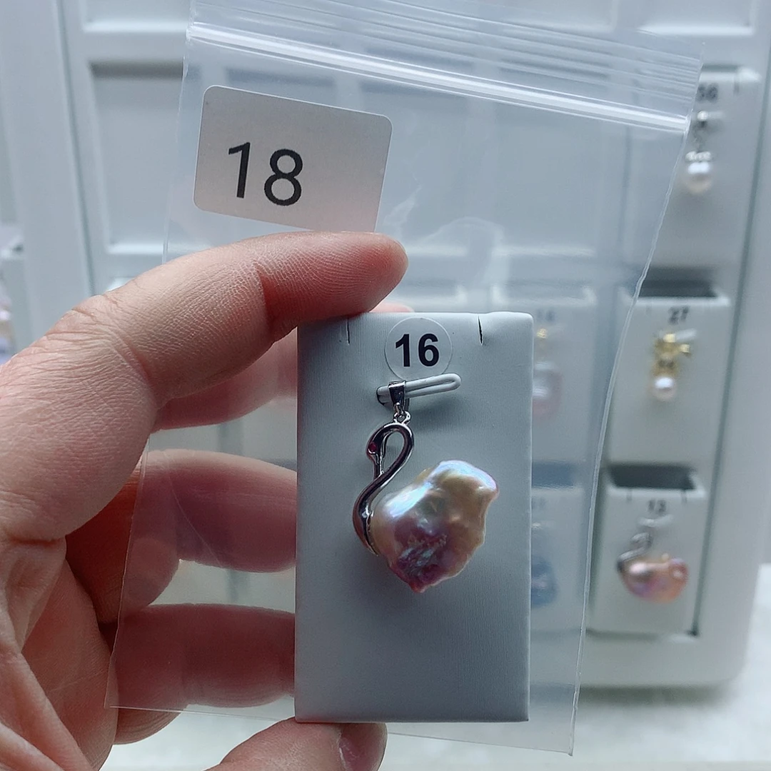 吊坠(不含链)淡水珍珠合金