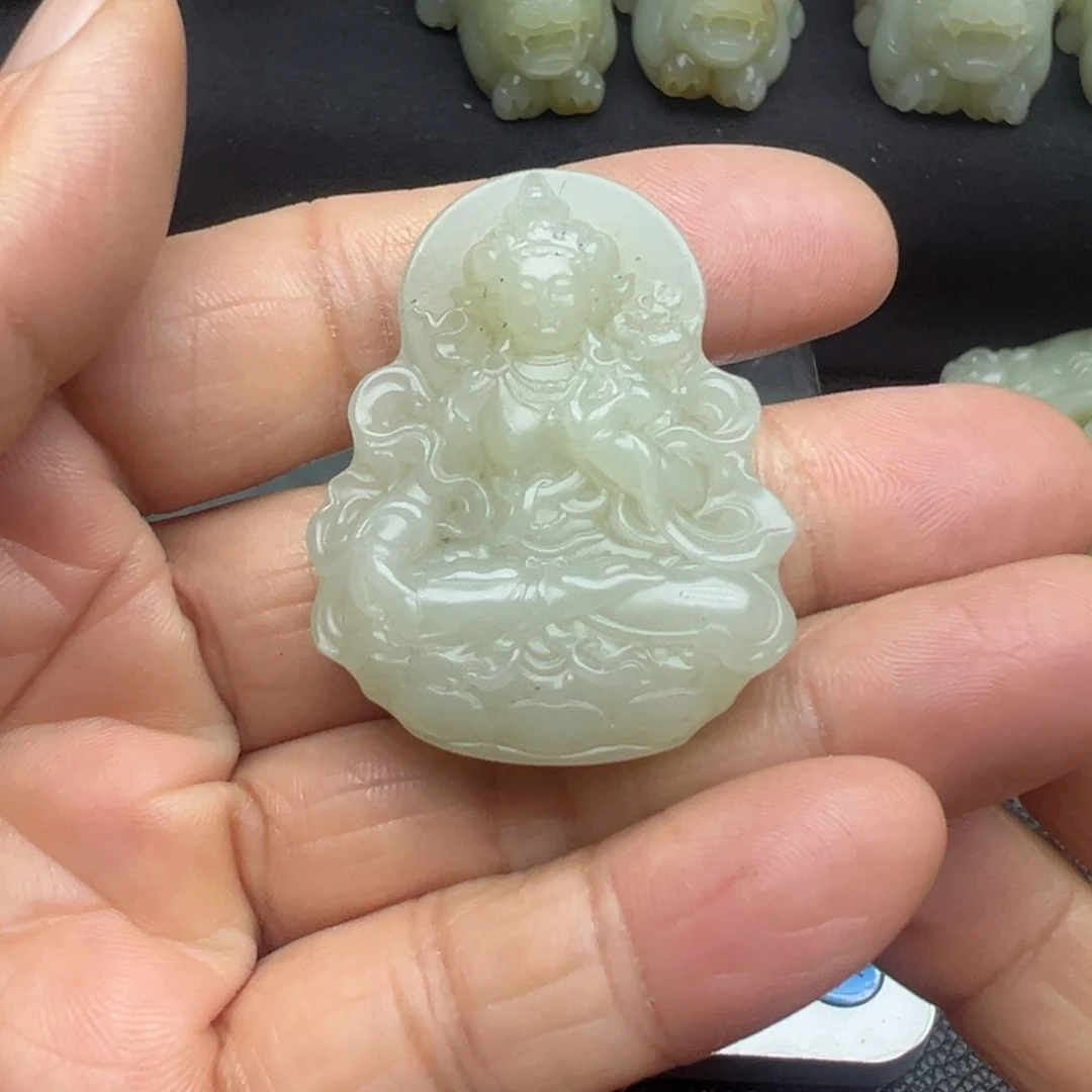 和田玉（糖玉）未镶嵌吊坠(不含链)