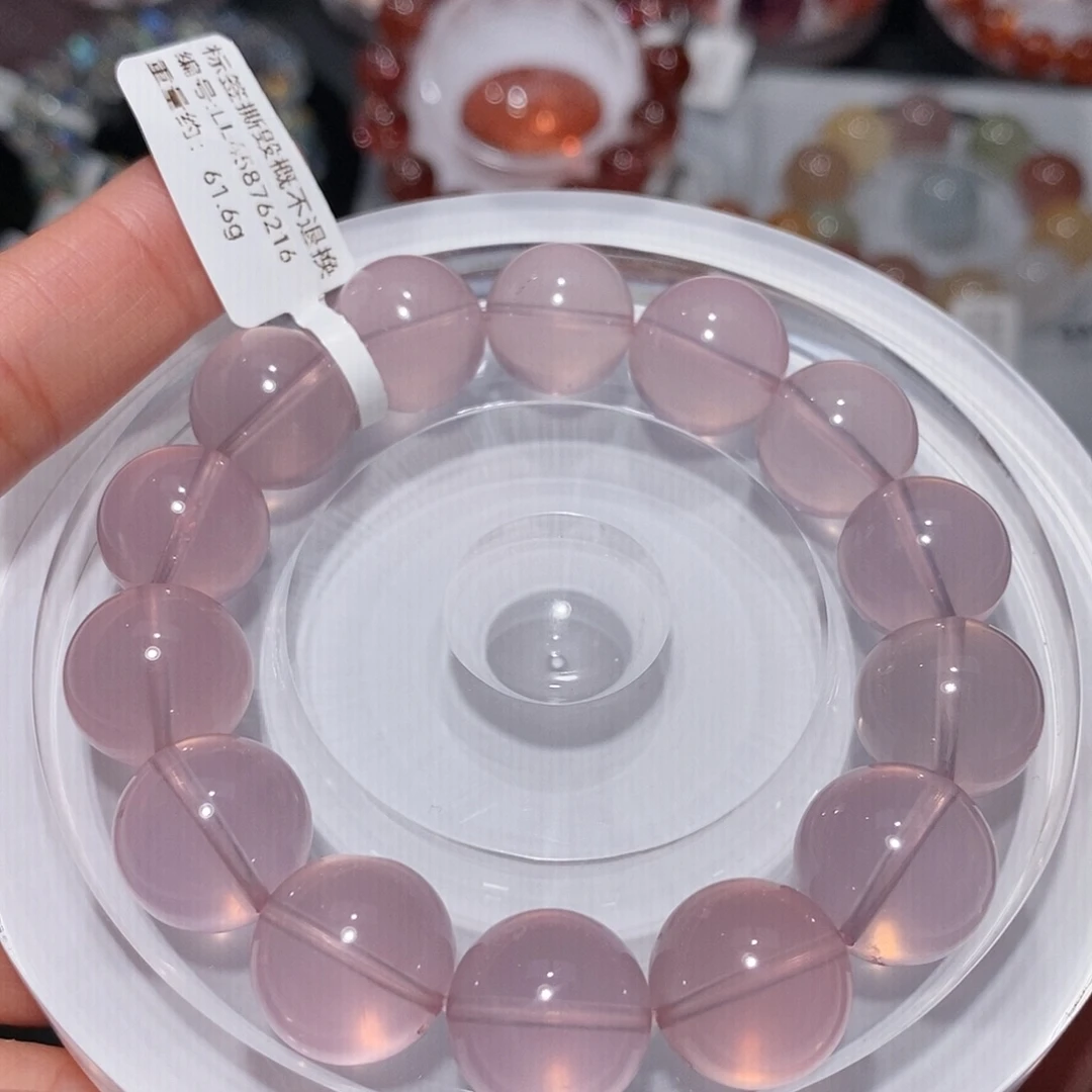 手串未镶嵌水晶F粉水晶14.5