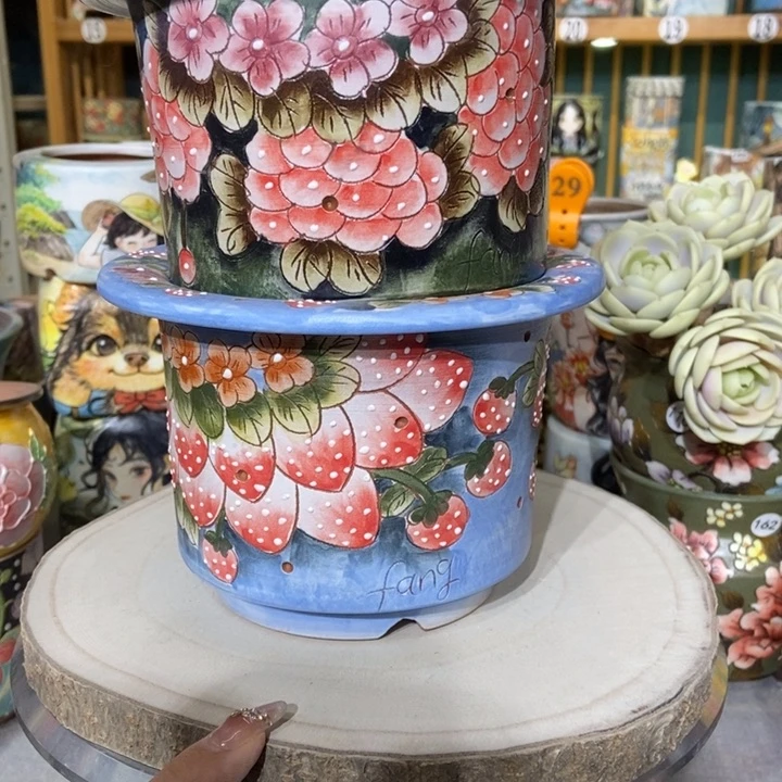 红陶景德镇艺术手绘作品