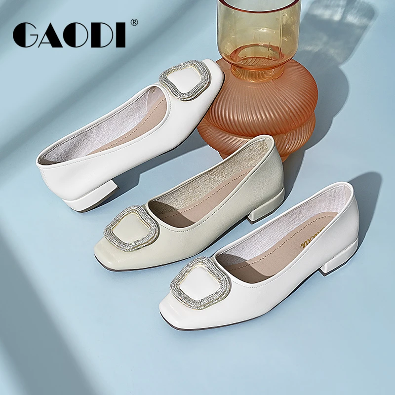 GAODI/高蒂新款舒适浅口百搭时尚百搭低跟单鞋软底244310-613