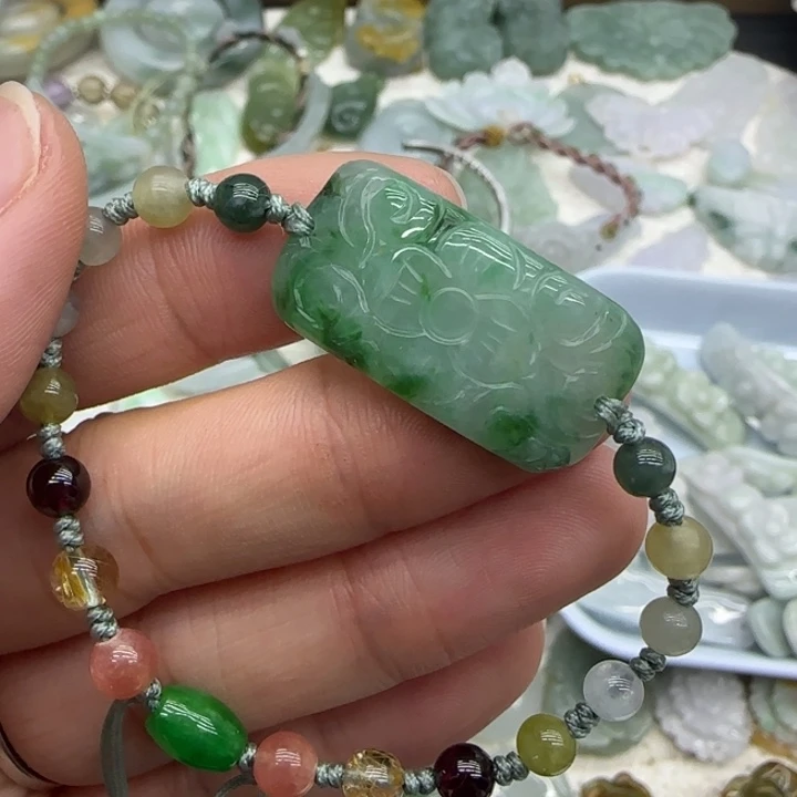 翡翠未镶嵌手链手牌