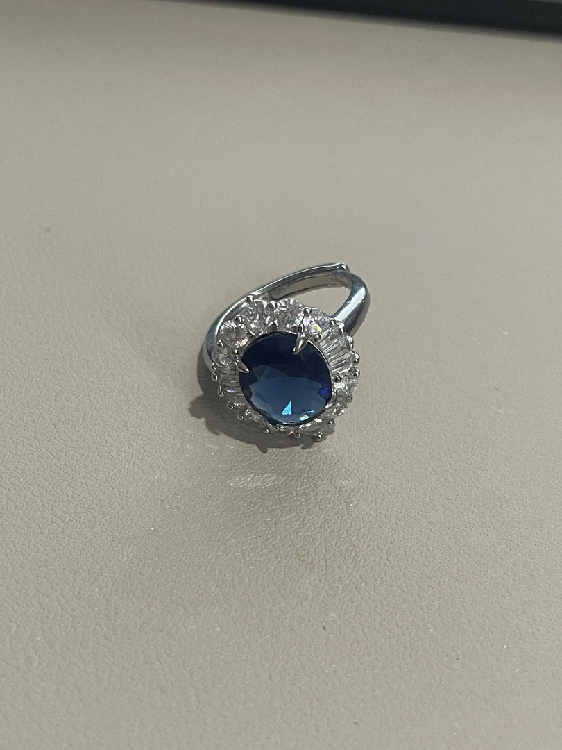 【高端嘉选】精品蓝戒指———--T00