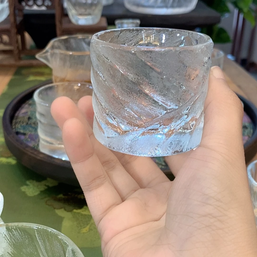 水晶玻璃吸管款龙凤