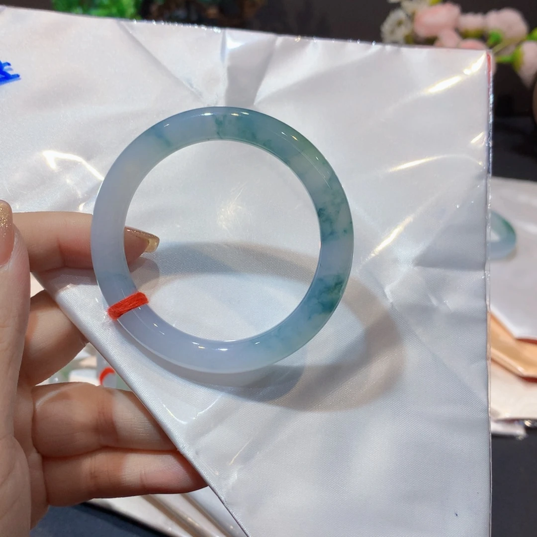 翡翠未镶嵌手镯翡翠手镯52圈