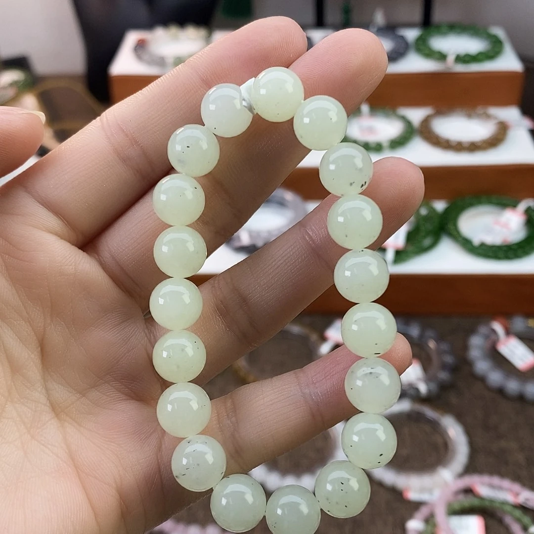 和田玉手串卡10未镶嵌