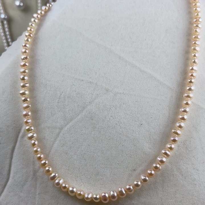 颈饰淡水珍珠银S925镶嵌