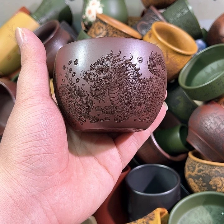 茶杯紫砂全手工紫砂主人杯