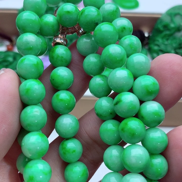 翡翠未镶嵌毛衣链