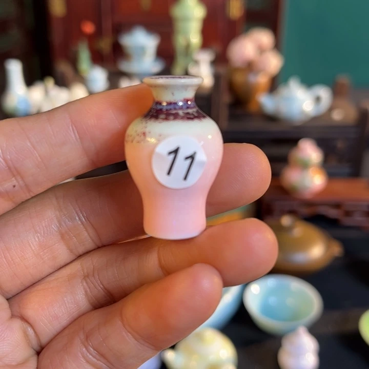 摆件微陶老王迷你花瓶