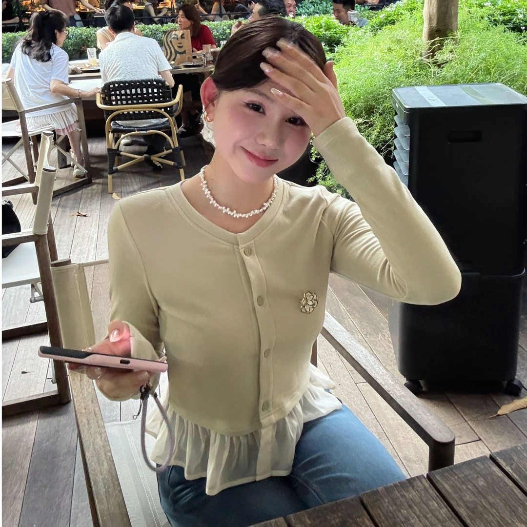 AFRESHM77【小荷叶】针织开衫私服R0246