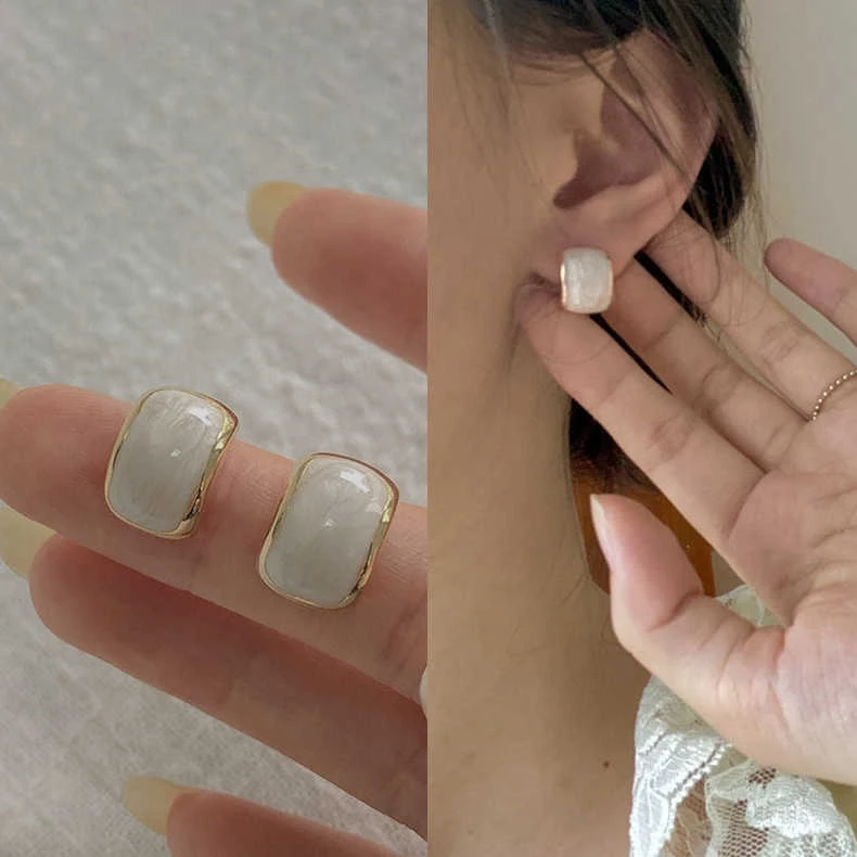 【121】复古s925银耳钉简约气质蝴蝶百搭优雅耳饰女感环网红