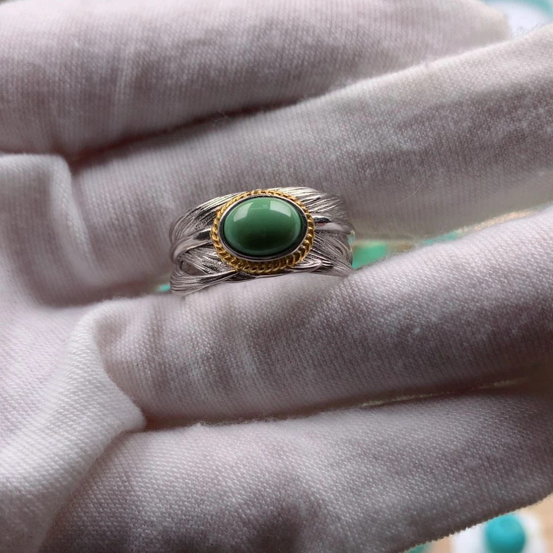 绿松石配饰银S925镶嵌