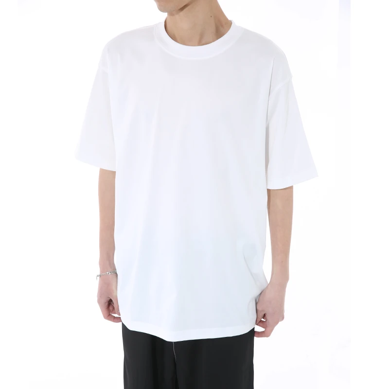 Voguo Relay2025春夏新品 230g精梳棉纯色短袖圆领纯棉T恤 男女