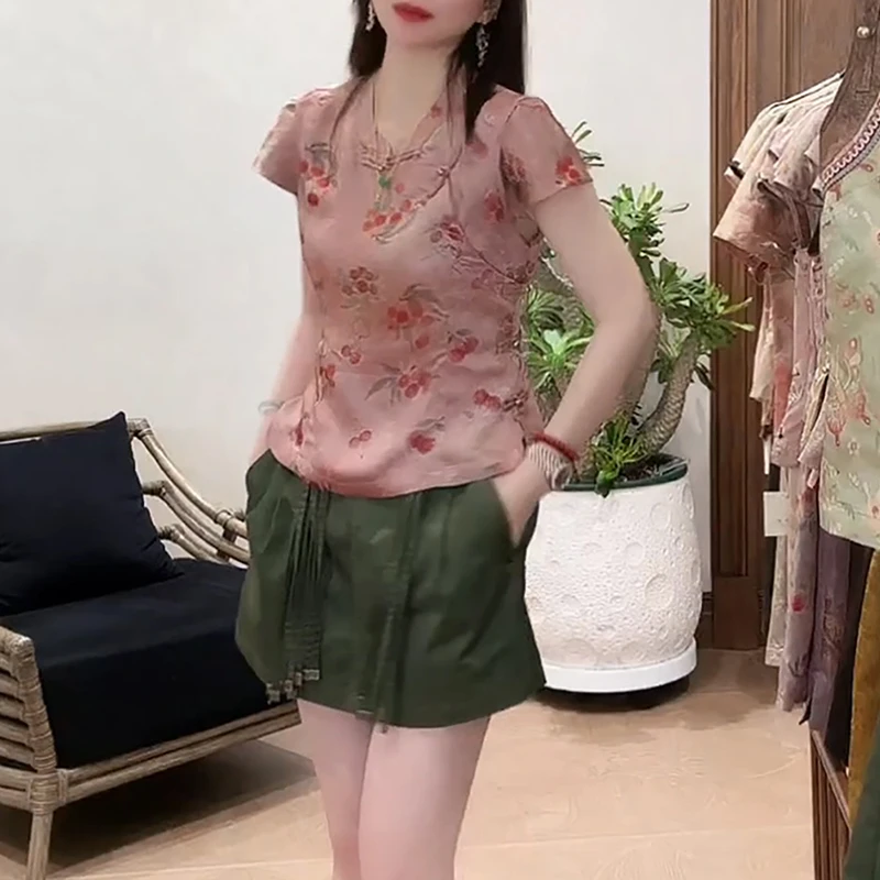 2025新款夏季时尚百搭套装显瘦短袖气质短裤两件套