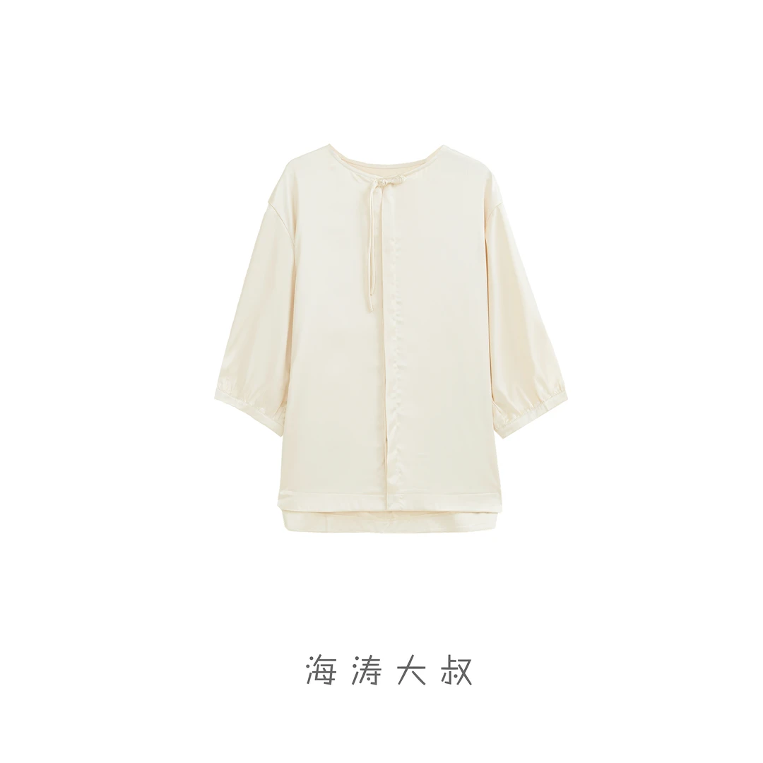 【海涛大叔】新中式七分袖衬衫 NX24049