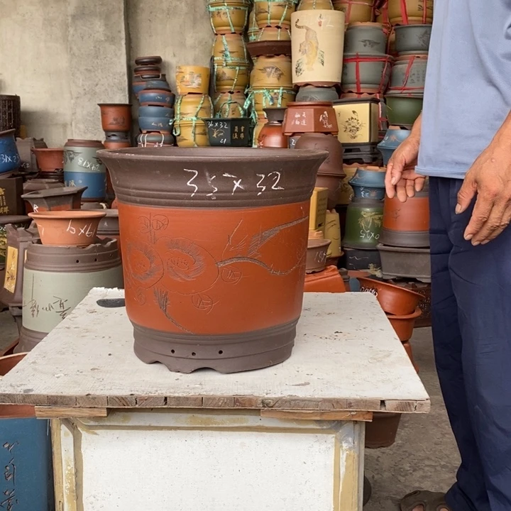 紫砂花盆紫砂,紫砂花盆