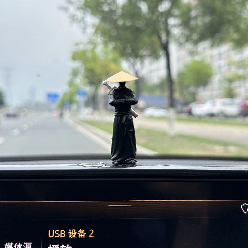 武林剑客古风侠客江湖故人屏幕摆件显示屏车内中控台汽车饰品摆件