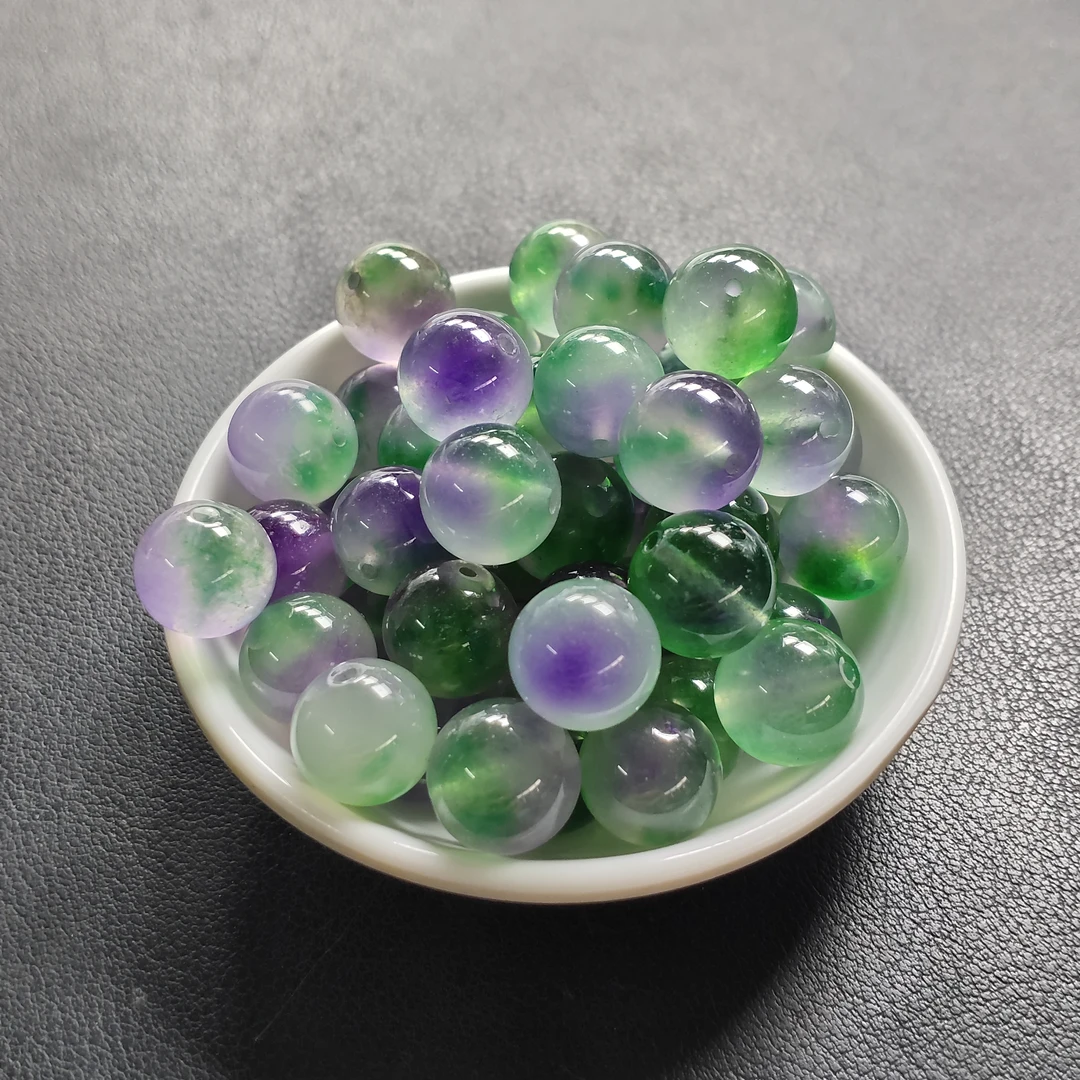 散珠w1001春带彩冰飘葡萄12MM*10颗