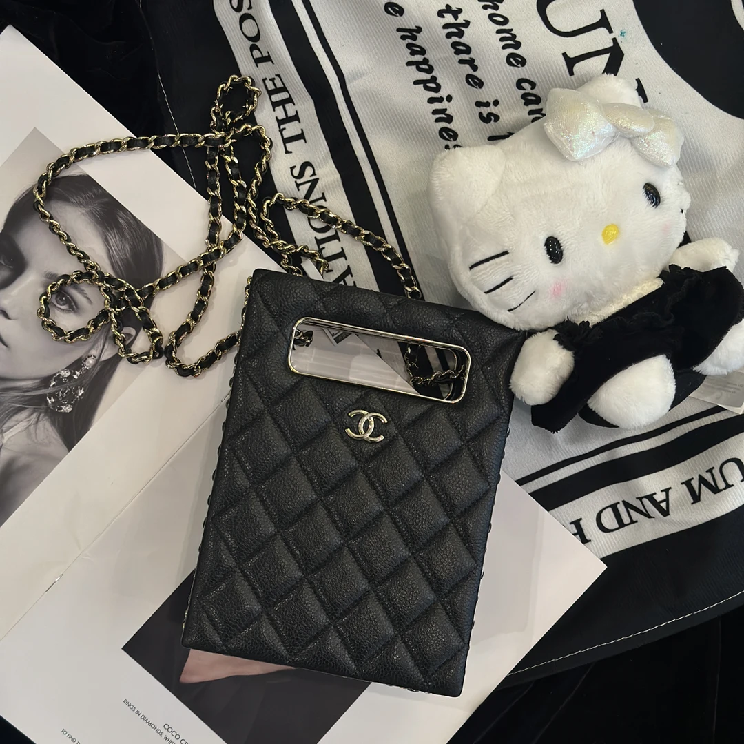 95新 Chanel/香奈儿 YUMU中古/Chanel黑金22s晚宴包