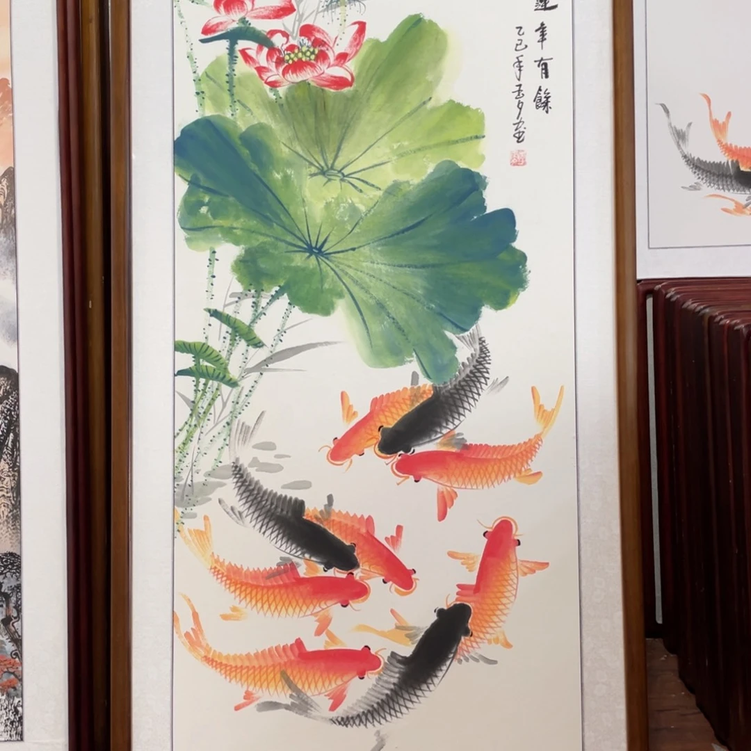 国画带框尺寸63*123厘米