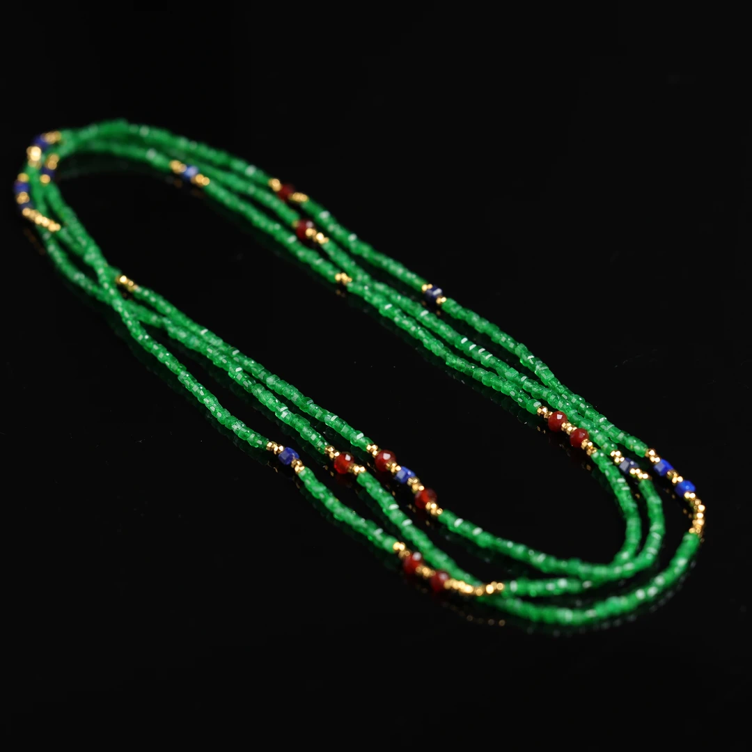 本真 | 不负 | 原创设计精品绿玛瑙项链