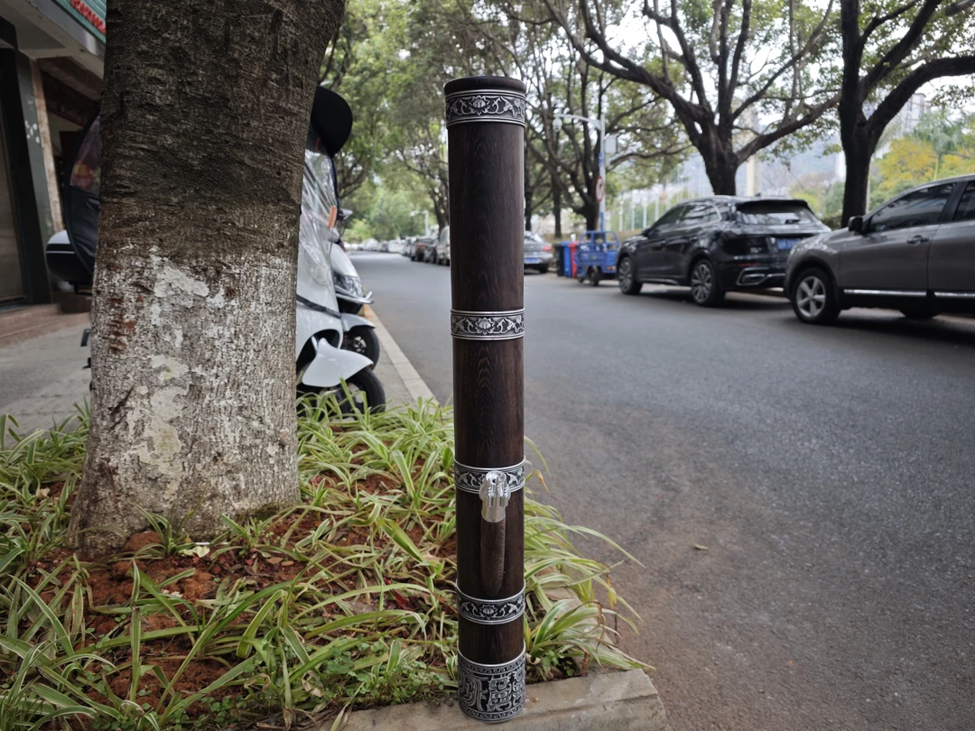 鸡翅木复古大号高79云南烟筒水烟筒男士工艺品