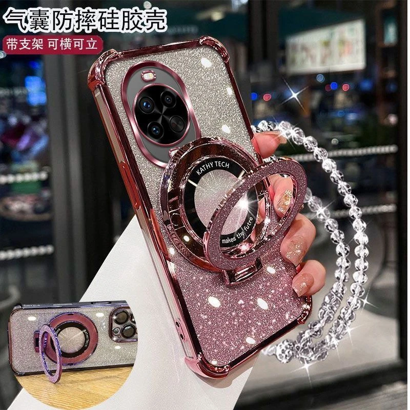 华为Nova14Pro手机壳MIAAL00轻奢女款闪粉四角气囊防摔带镜头膜支