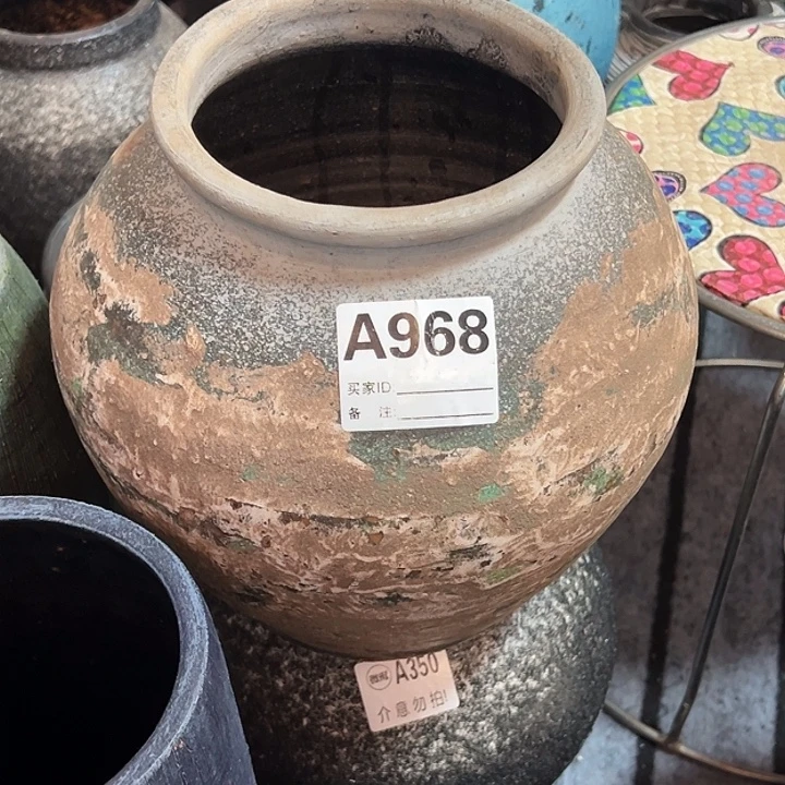 做旧盆默认打孔高23口14