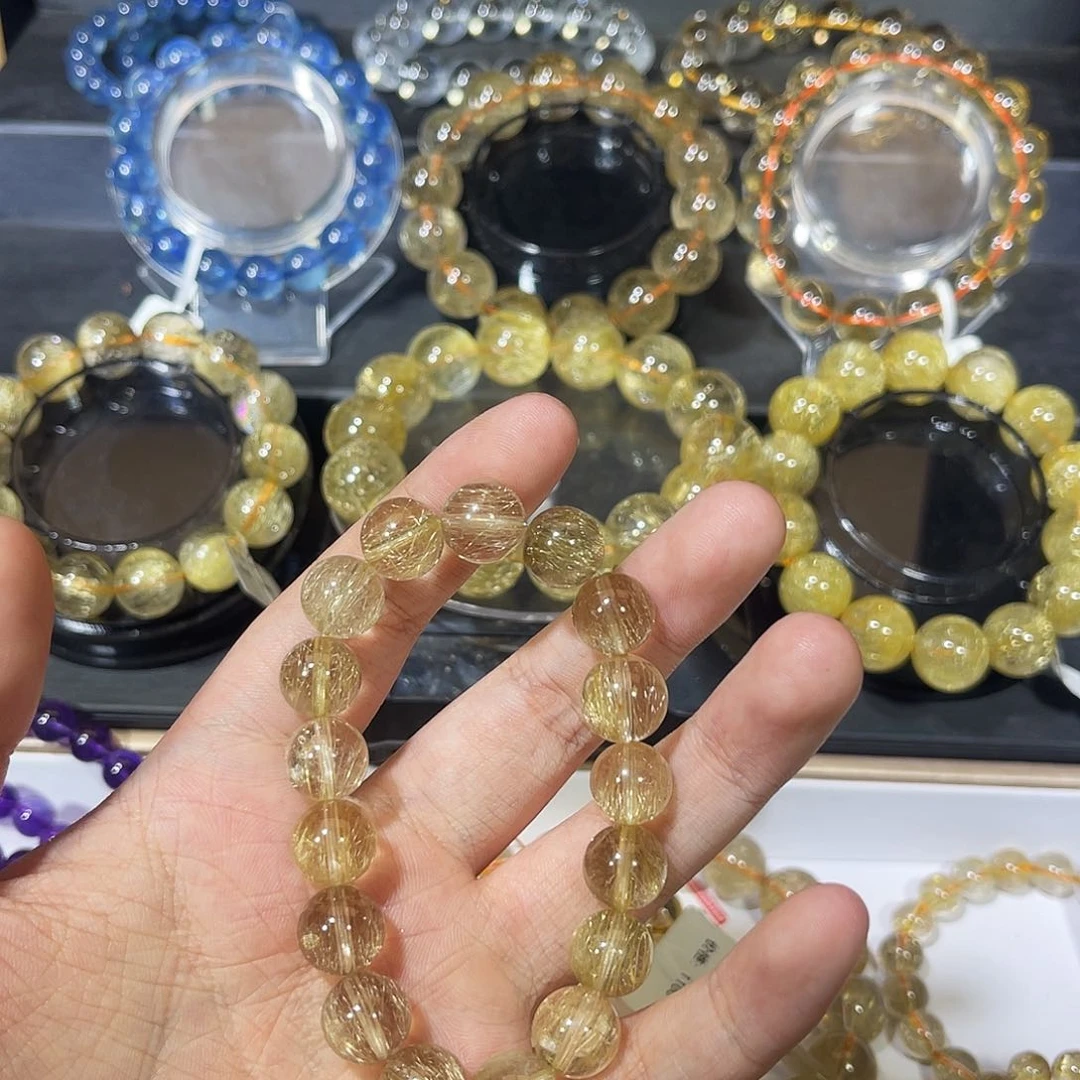 水晶手串未镶嵌f发晶11m