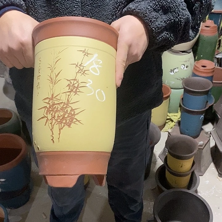 紫砂花盆紫砂花盆