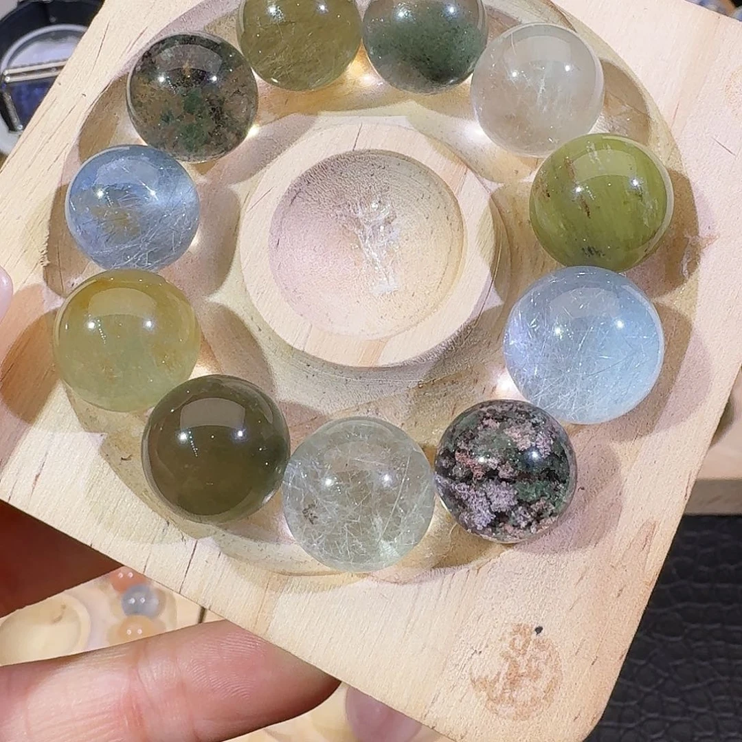 水晶手链未镶嵌天然水晶多宝手串