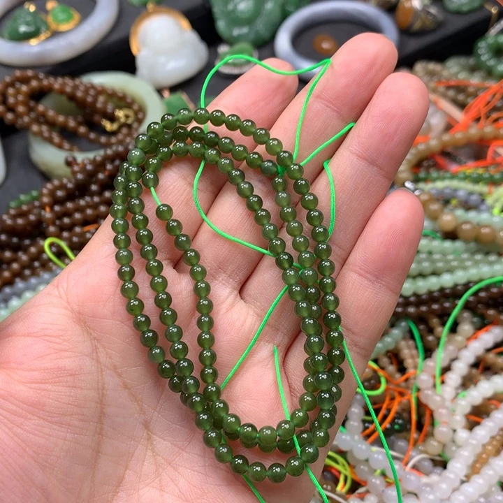 和田玉未镶嵌手链74