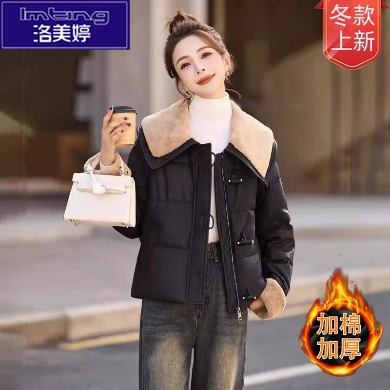 棉服女款爆款2025新款女短款大气保暖外套新款高端宽松小个子外套