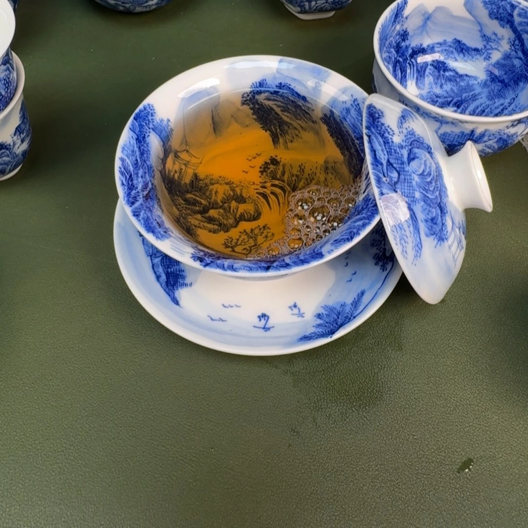 景德镇纯手绘茶具圆圆298