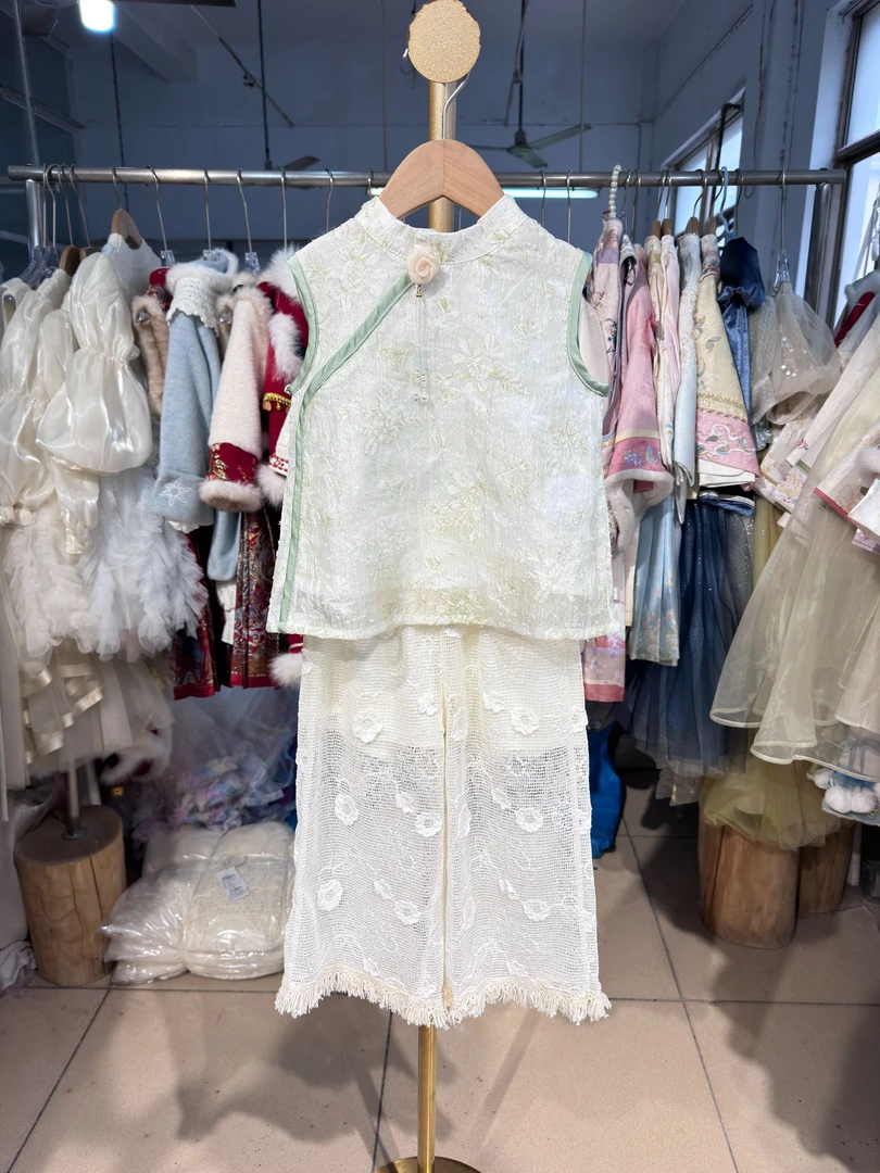 ***竹烟夏款纱裙公主裙夏季女童套装