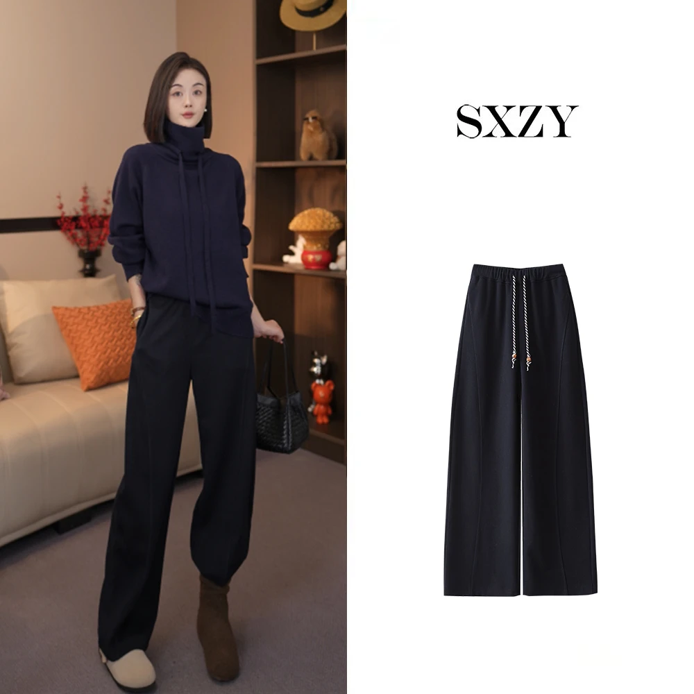 ‘SXZY’【小弯刀】秋季简约百搭显瘦时尚裤28889