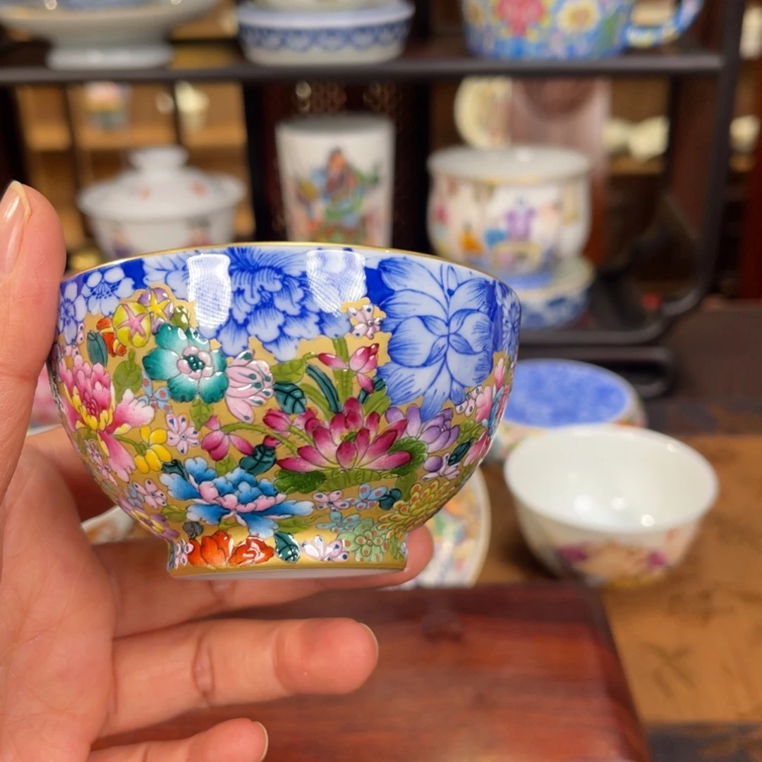 启***程摆件陶景德镇手工手绘陶瓷