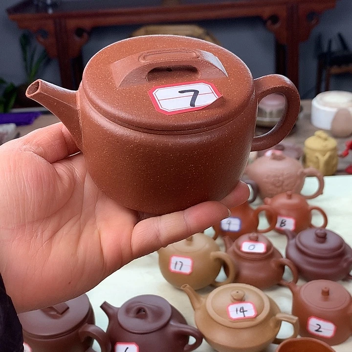 紫砂茶壶原价600米微瑕处理汉瓦270容量