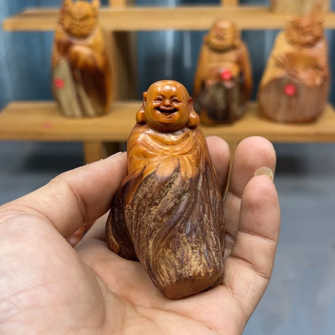 一***8木崖柏木摆件手把件