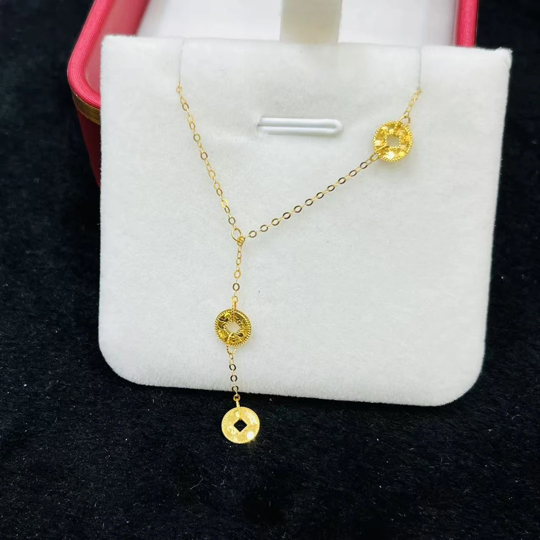 杨教授珠宝18K金配件  三铜钱 配件  HJ