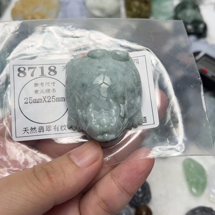 翡翠未镶嵌颈饰8718