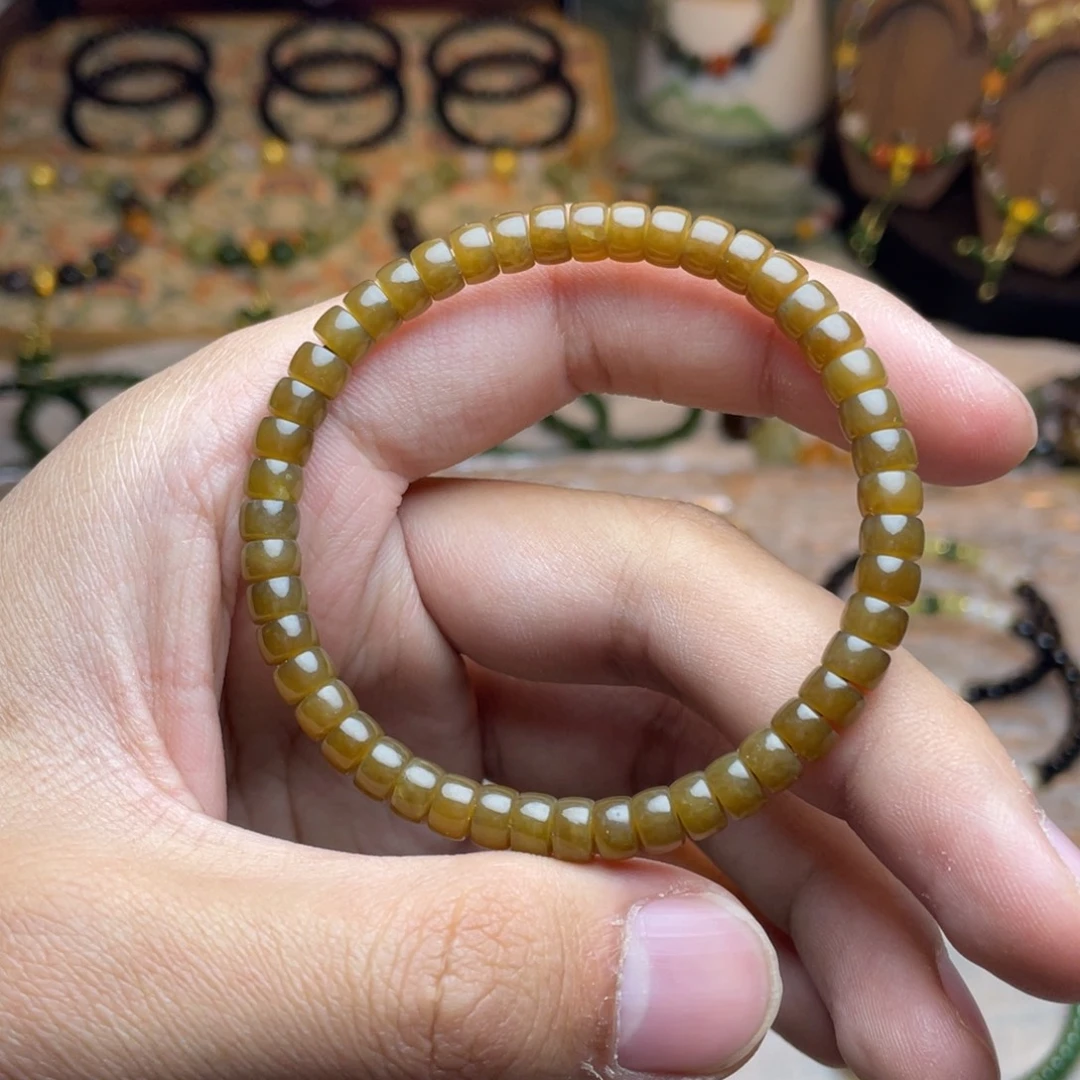 和田玉未镶嵌手链