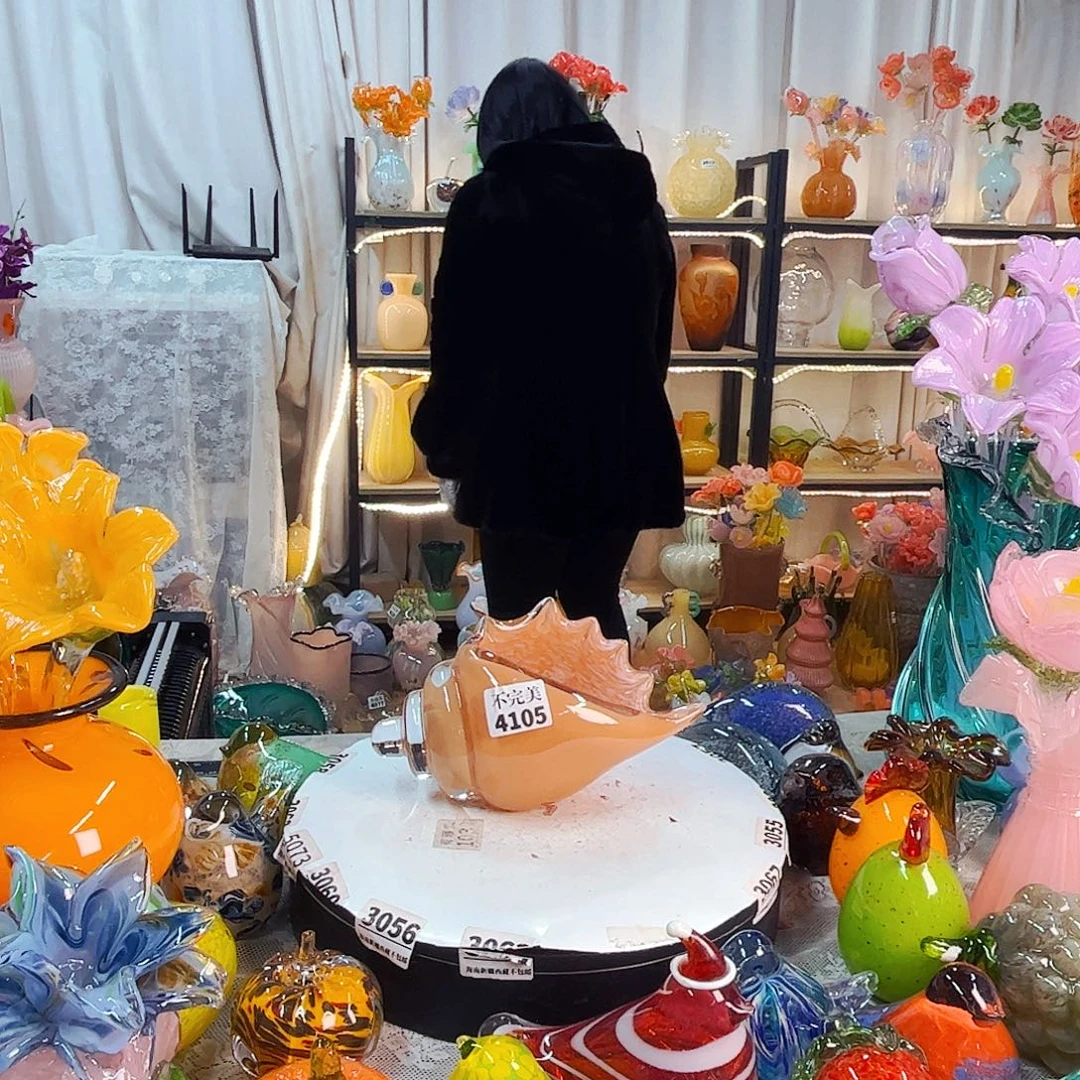 海螺家悦美居琉璃摆件不完美